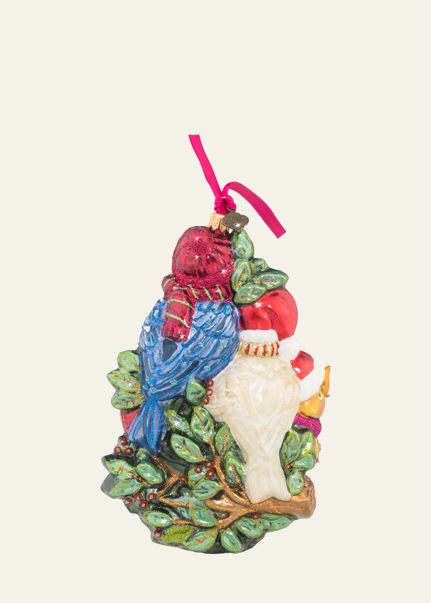 Jay StrongwaterFour Calling Birds Glass Ornament