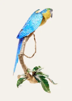 Jay StrongwaterHand-Painted Skyler Blue Macaw Figurine