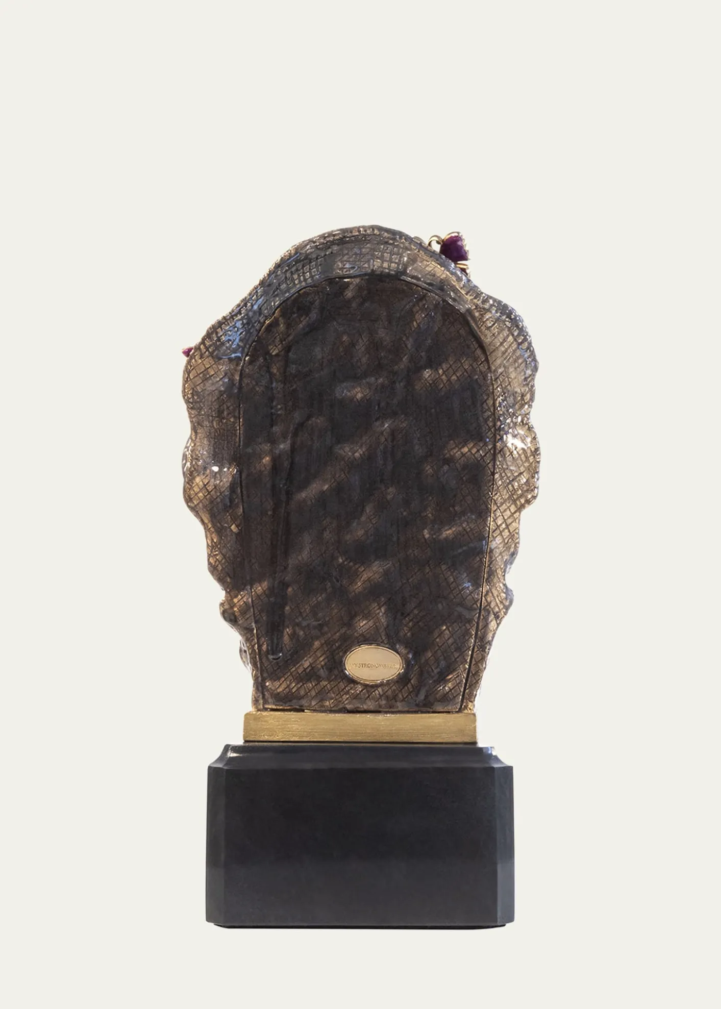 Jay StrongwaterRhino Bust Mount With Butterflies Objet