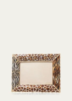 Jay Strongwater5" x 7" Mixed Animal-Print Picture Frame