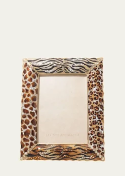 Jay Strongwater5" x 7" Mixed Animal-Print Picture Frame