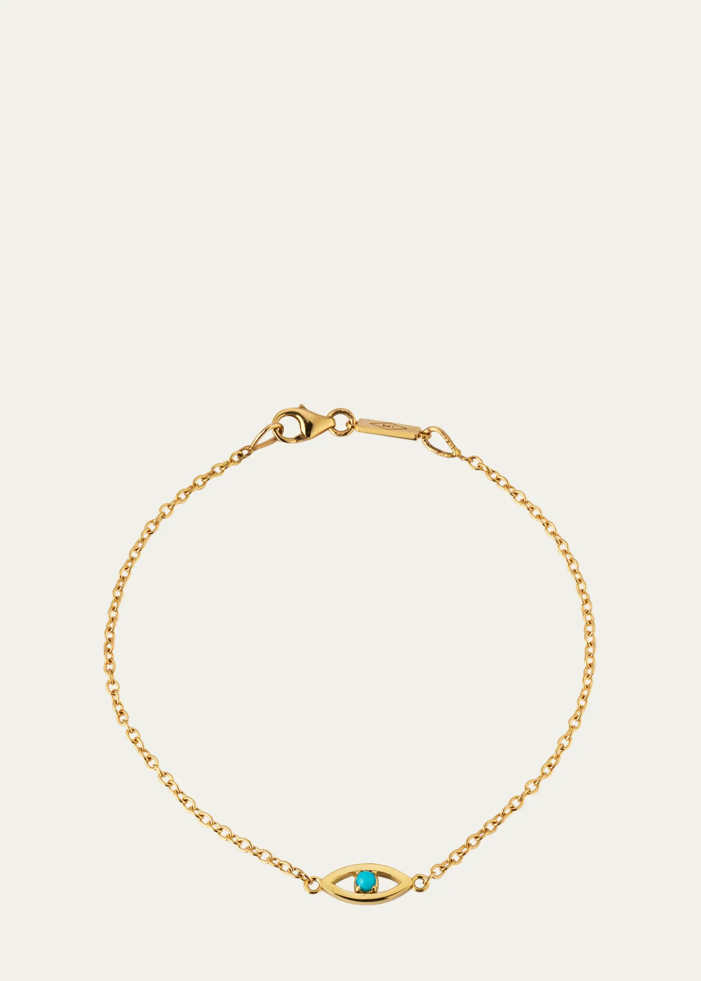 Jennifer MeyerMini Open Evil Eye Bracelet with Turquoise
