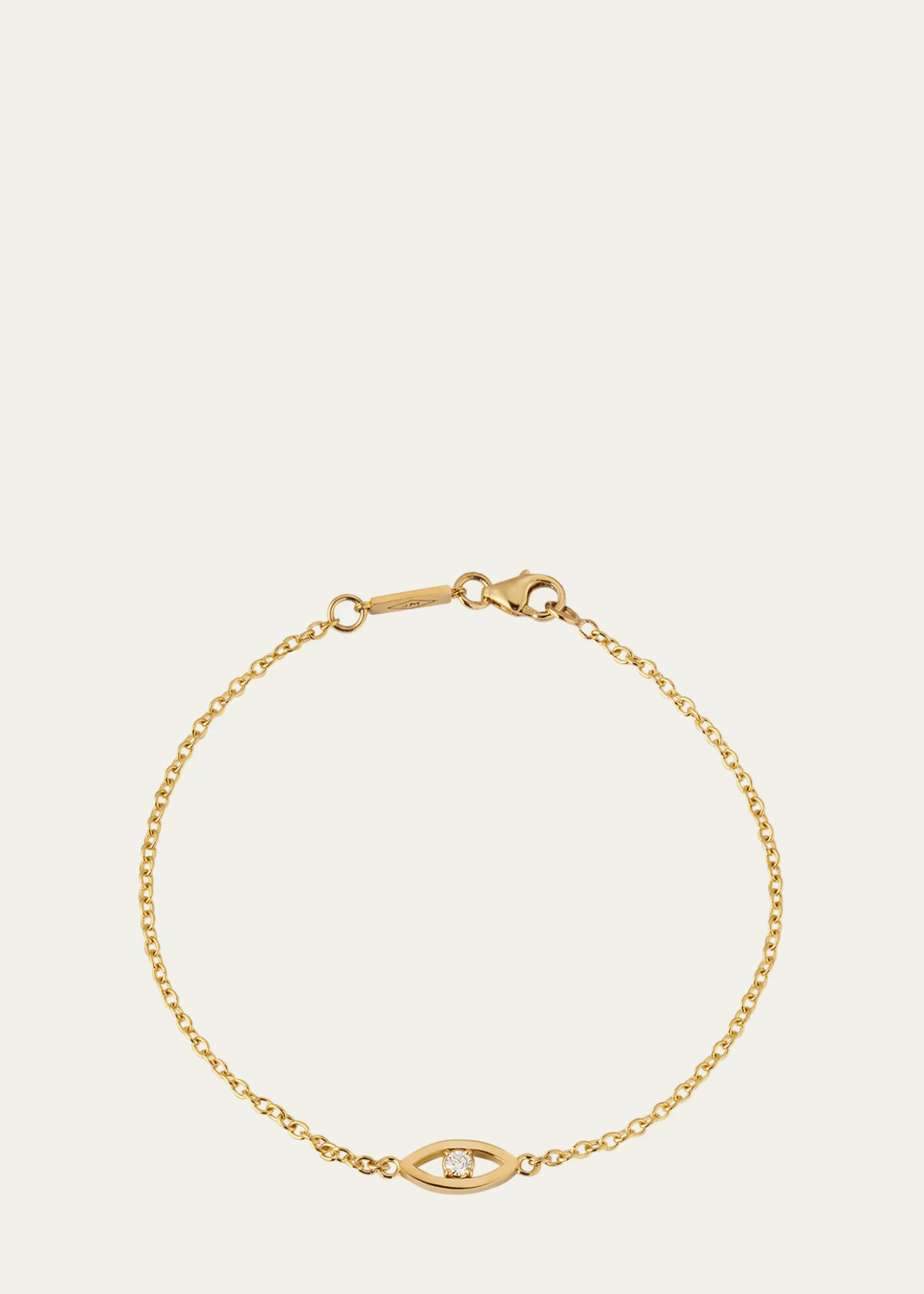 Jennifer MeyerMini Open Evil Eye Bracelet with Diamond