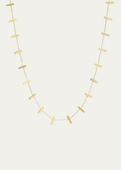 Jennifer MeyerCross Bar Necklace in Yellow Gold
