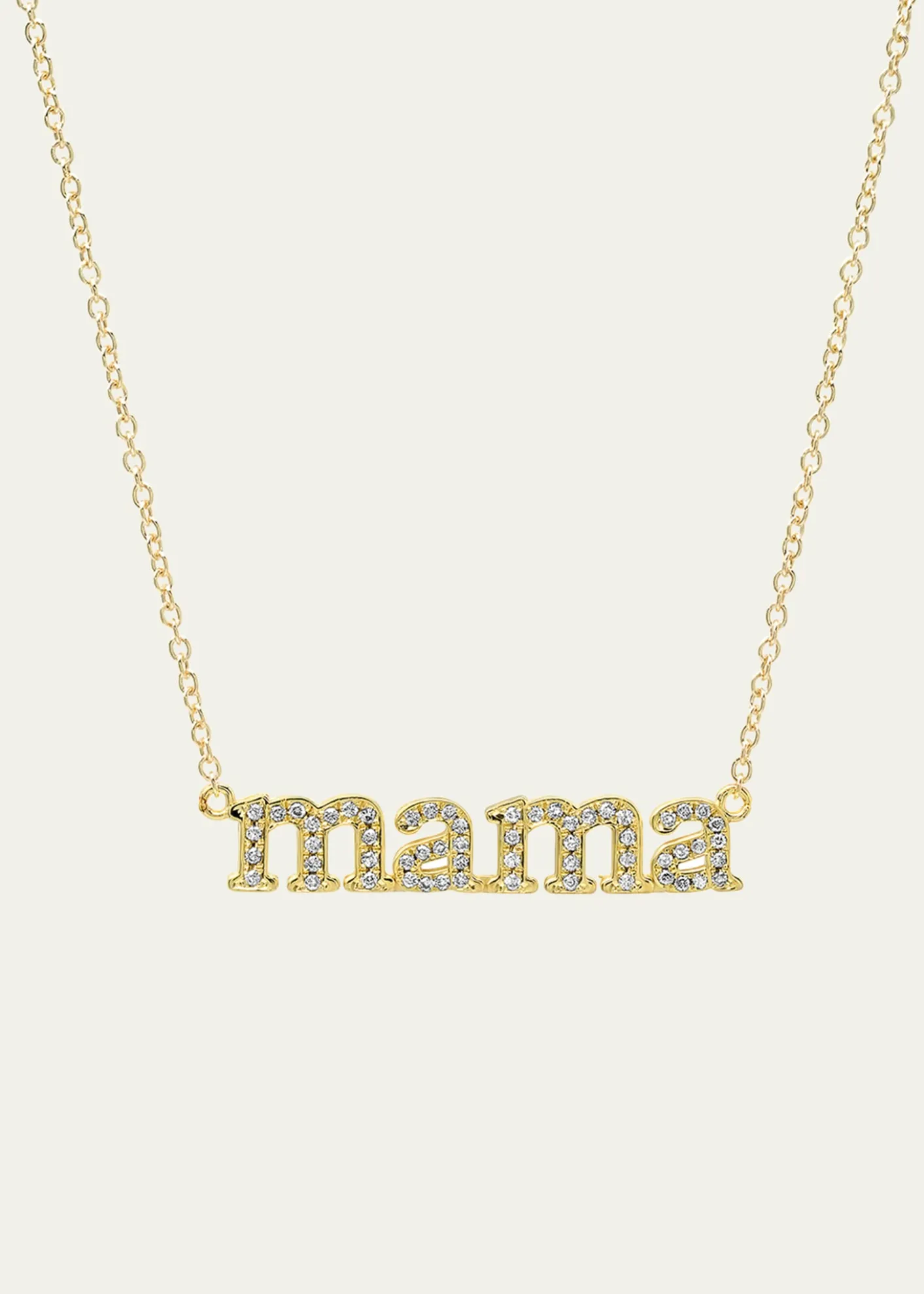 Jennifer Meyer18k Diamond Mama Necklace
