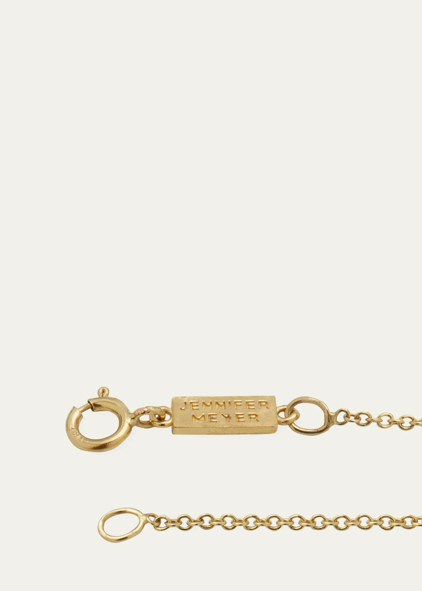Jennifer Meyer18k Mini Diamond Four-Leaf Clover Necklace