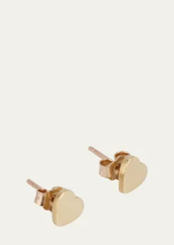 Jennifer Meyer18k Plain Heart Stud Earrings