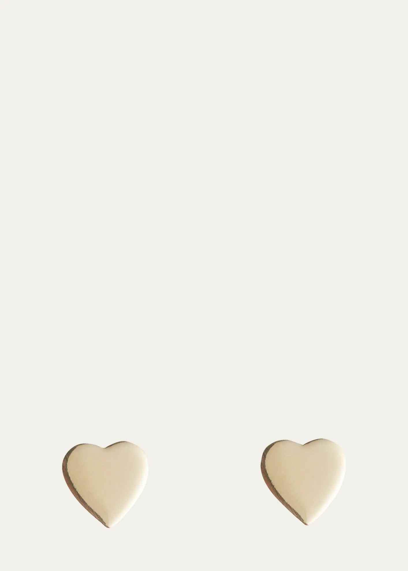 Jennifer Meyer18k Plain Heart Stud Earrings