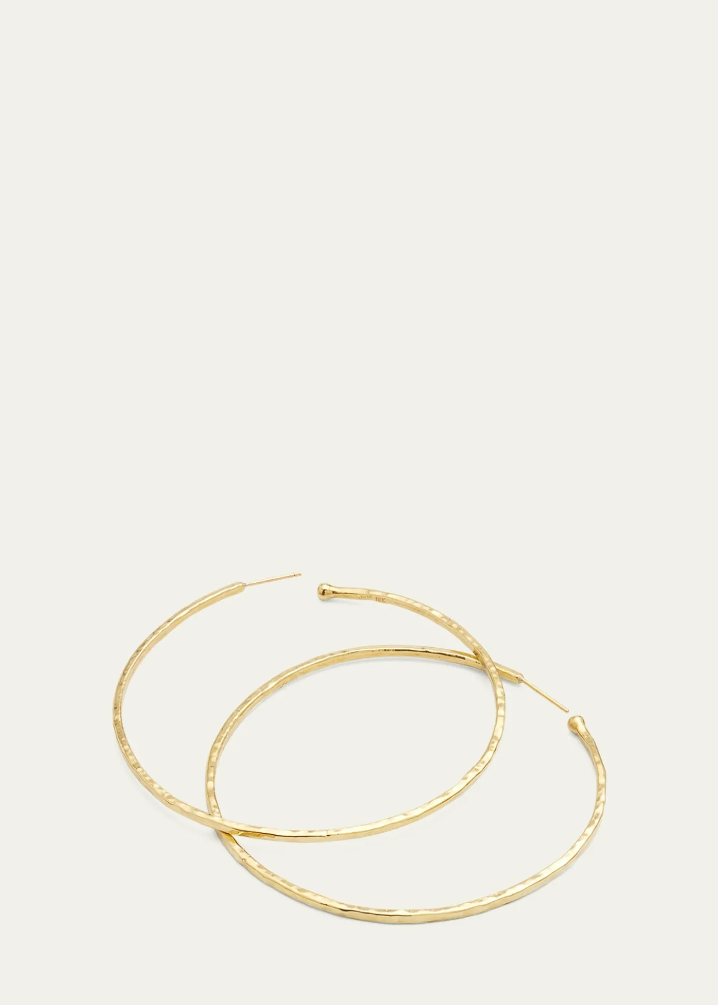 Jennifer MeyerMedium Hammered Bangle Hoop Earrings