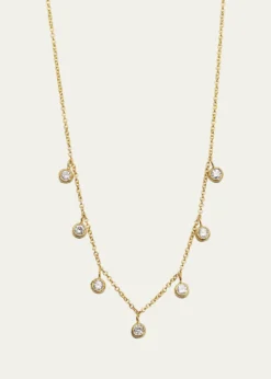 Jennifer MeyerMini 7-Bezel Dangle Necklace