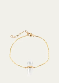 JIA JIACrystal Quartz Gold Chain Bracelet
