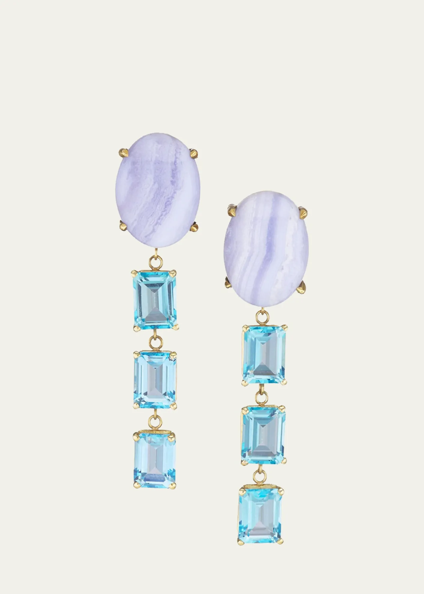 JIA JIA14K Blue Lace Dangle Earrings