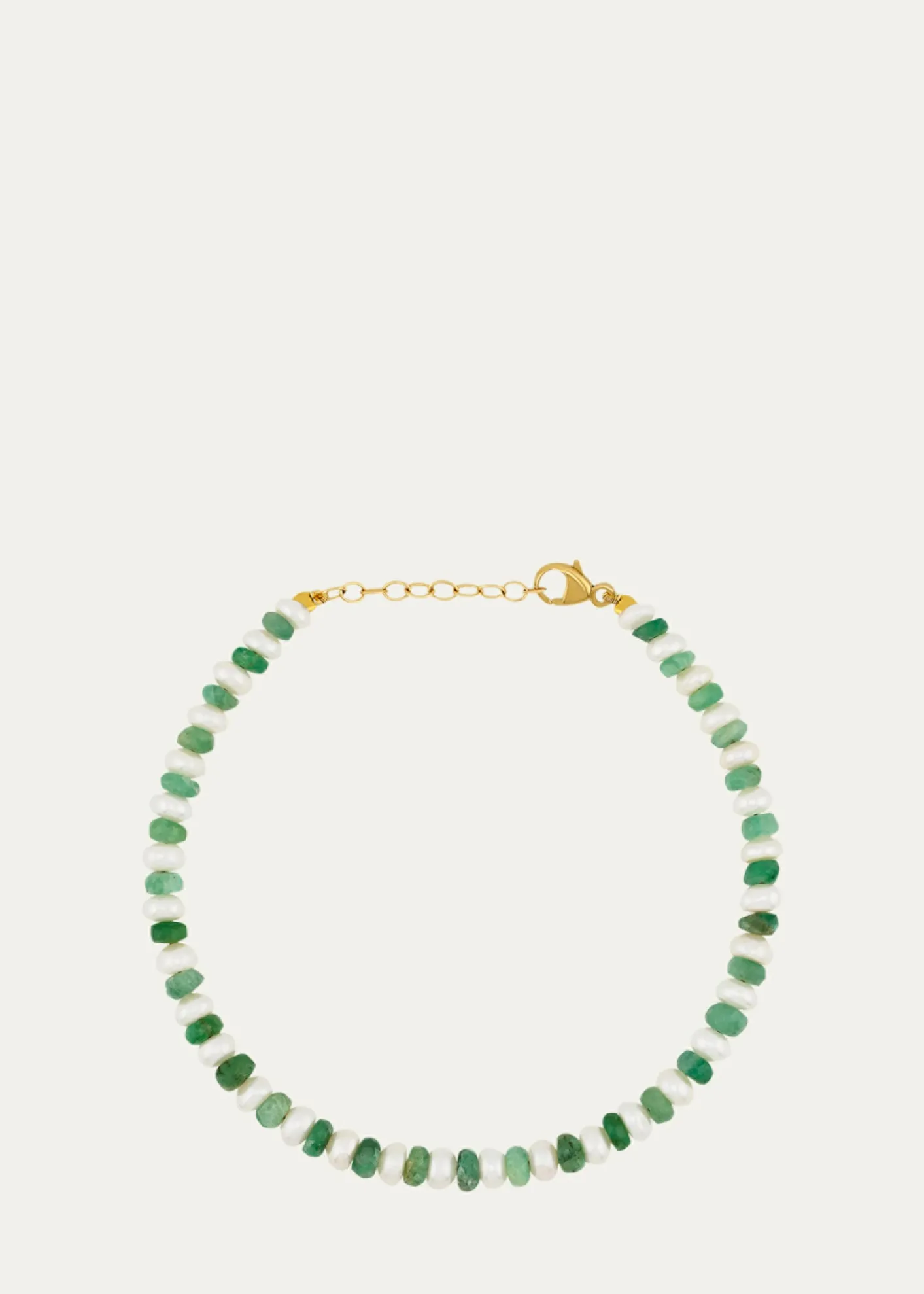 JIA JIAOcean Connection 14K Emerald and Pearl Bracelet