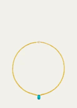 JIA JIAArizona 14K Yellow Sapphire and Apatite Necklace
