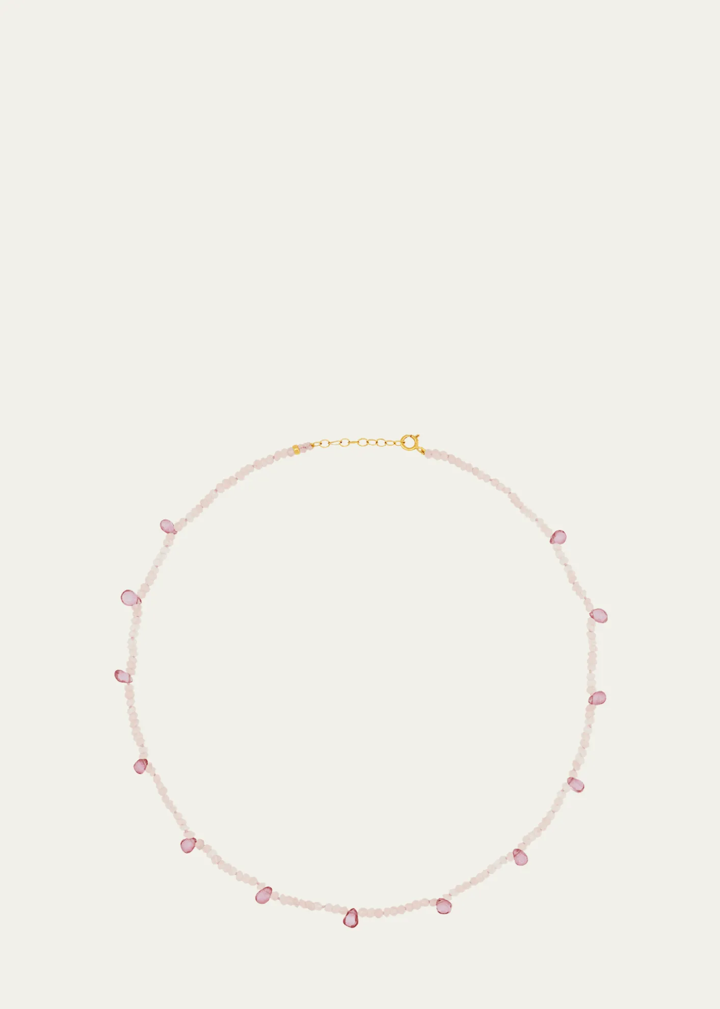 JIA JIAArizona Rose Quartz and Pink Topaz Gem Drop Necklace