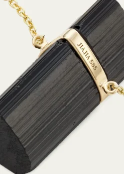JIA JIA14K Black Tourmaline Pendant Necklace