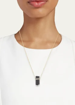JIA JIA14K Black Tourmaline Pendant Necklace