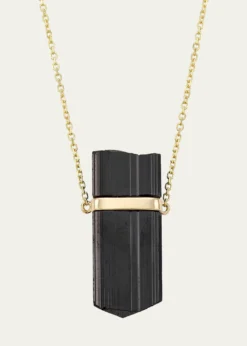 JIA JIA14K Black Tourmaline Pendant Necklace