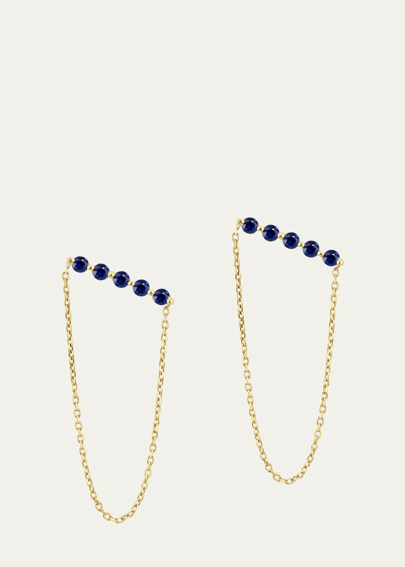 JIA JIA14K Gemstone Bar Chain Earrings