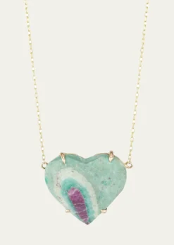 JIA JIA14K Topaz Heart Necklace