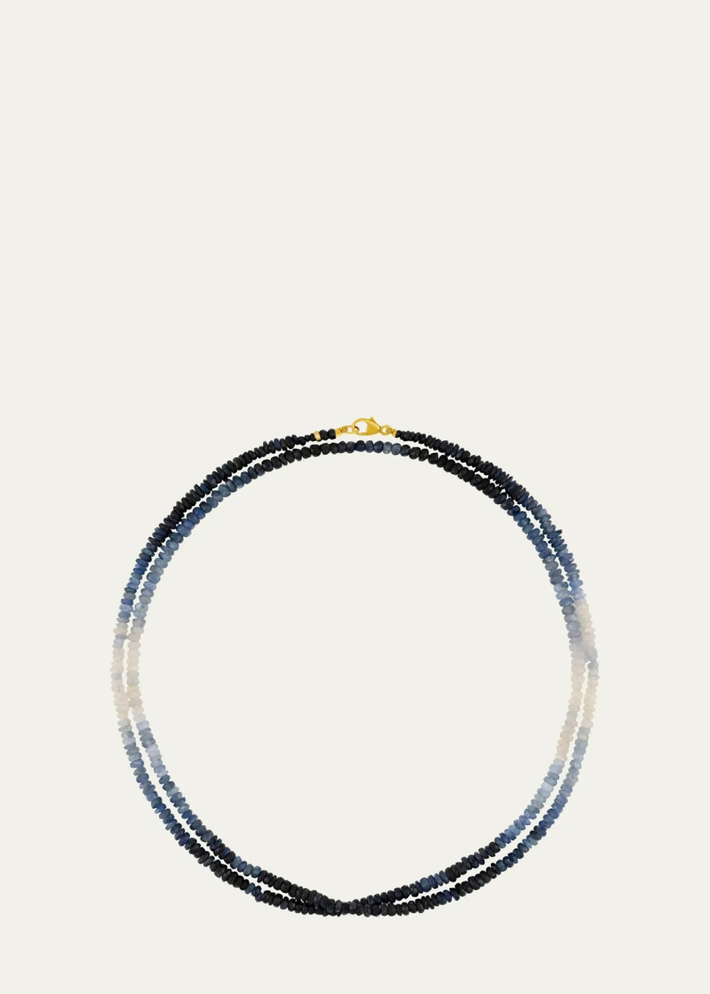 JIA JIAOmbre Blue Sapphire Double-Strand Necklace