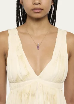 JIA JIAVera Cruz Amethyst and Diamond Bar Necklace