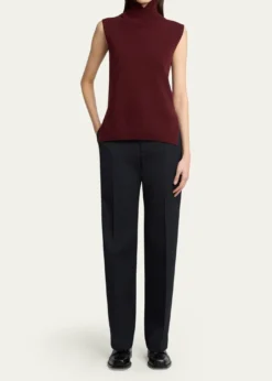 Jil SanderHigh-Neck Split Hem Gilet