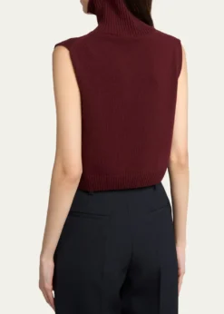 Jil SanderHigh-Neck Split Hem Gilet