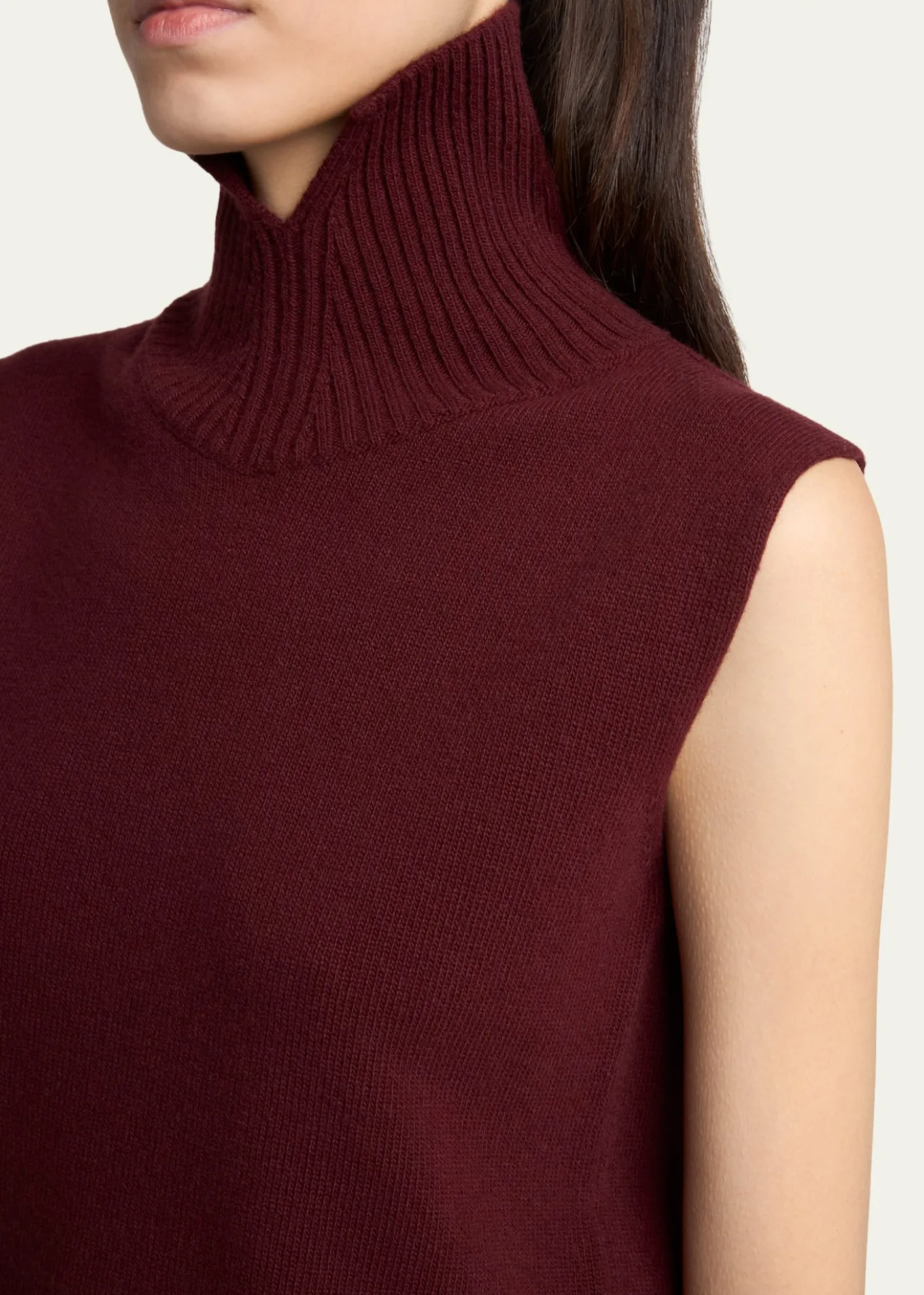 Jil SanderHigh-Neck Split Hem Gilet