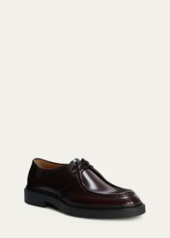 Jil SanderMen's Leather Moccasin Derby Shoes