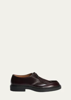 Jil SanderMen's Leather Moccasin Derby Shoes