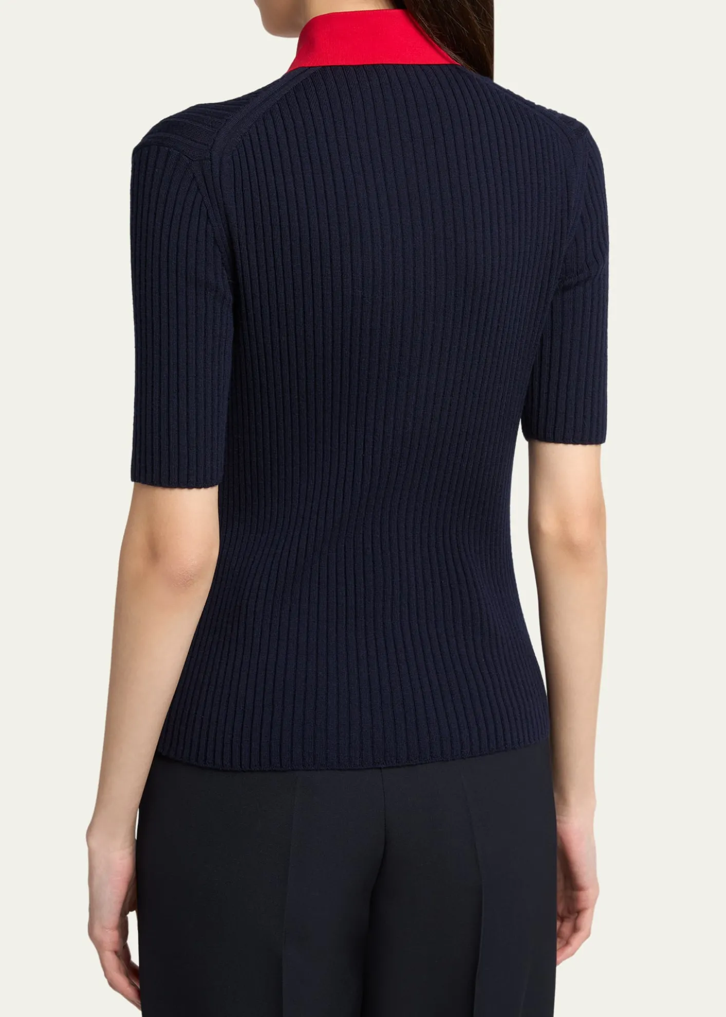 Jil SanderShort-Sleeve Button-Keyhole Polo Shirt