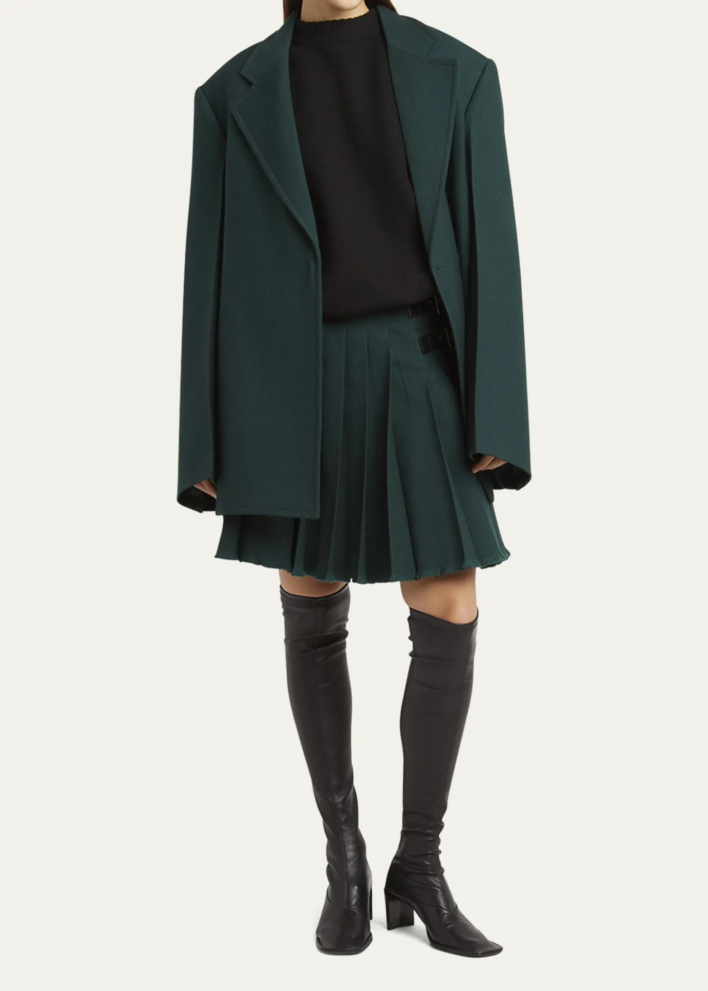 Jil SanderSuperfine Merino Wool Oversized Crewneck Sweater