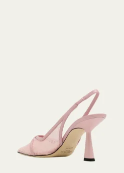 Jimmy ChooAmita 85 Lace Slingback Pumps