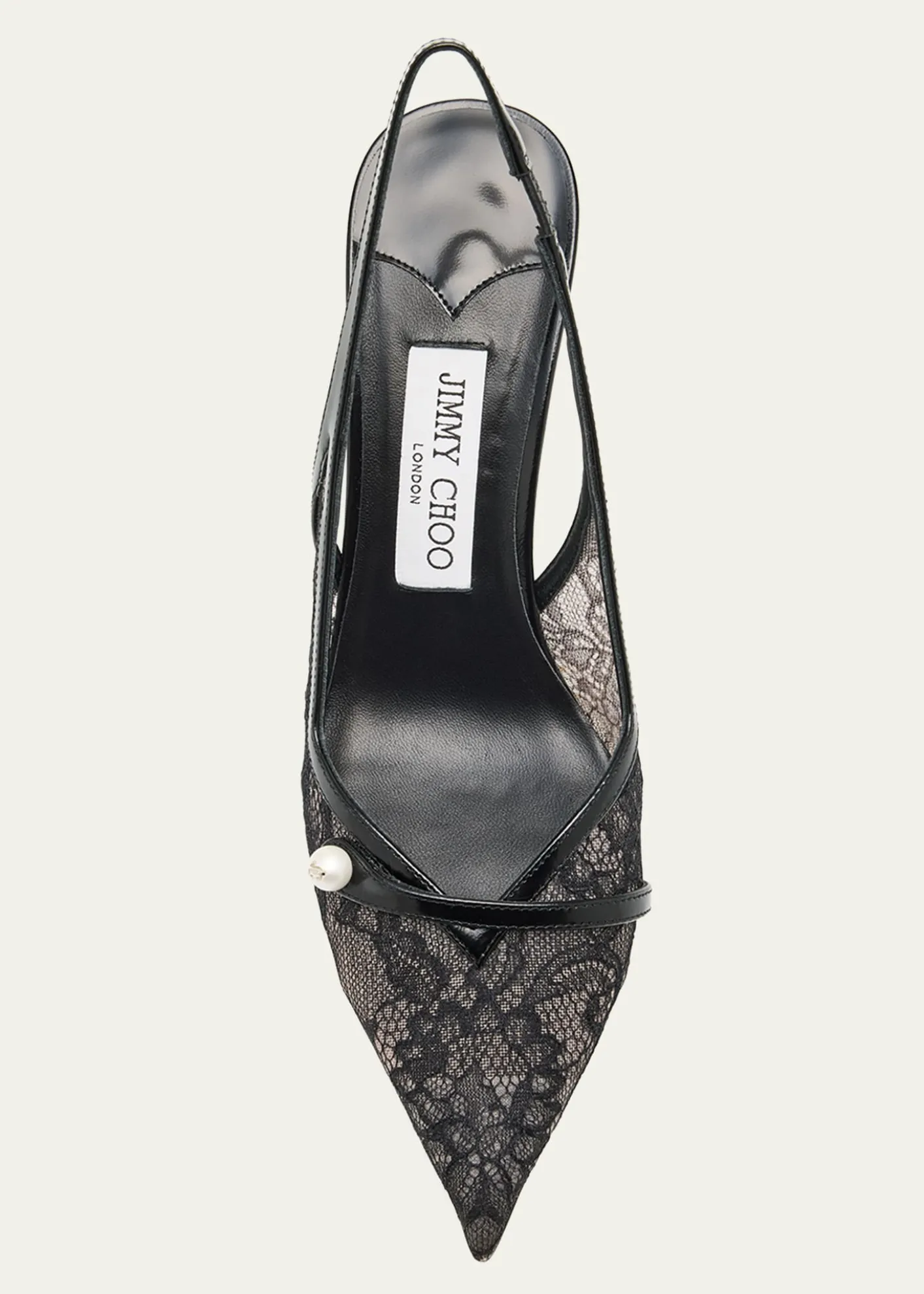 Jimmy ChooAmita 85 Lace Slingback Pumps