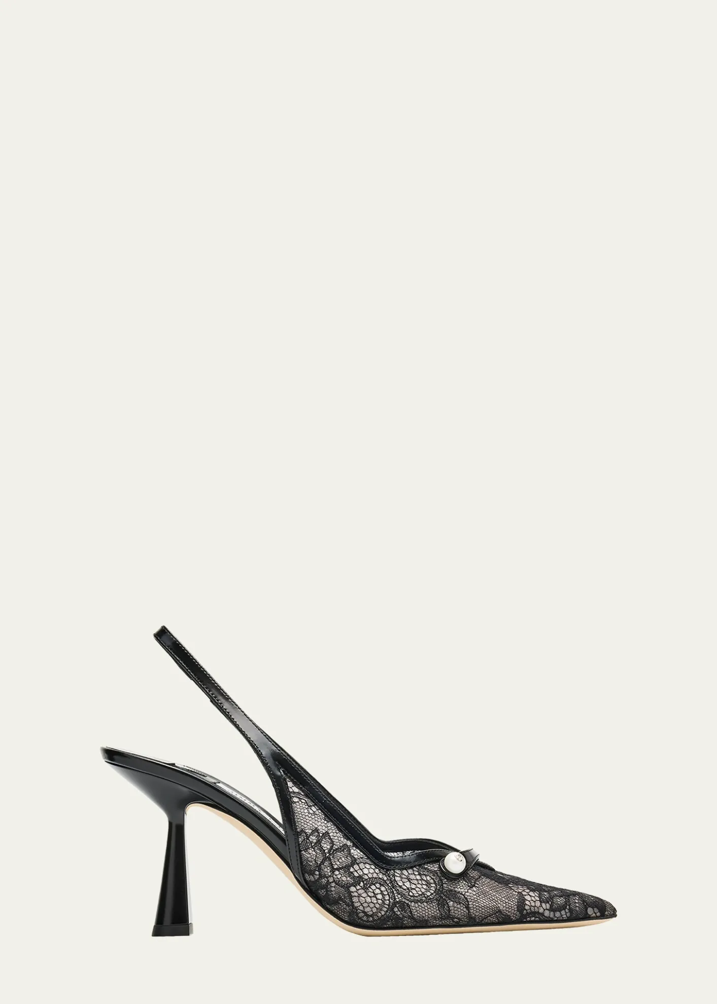 Jimmy ChooAmita 85 Lace Slingback Pumps