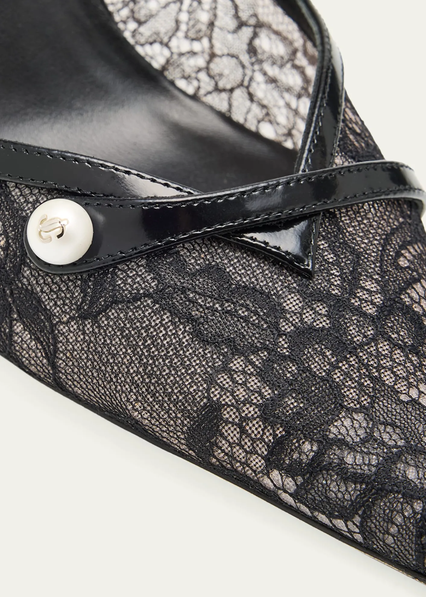 Jimmy ChooAmita 85 Lace Slingback Pumps