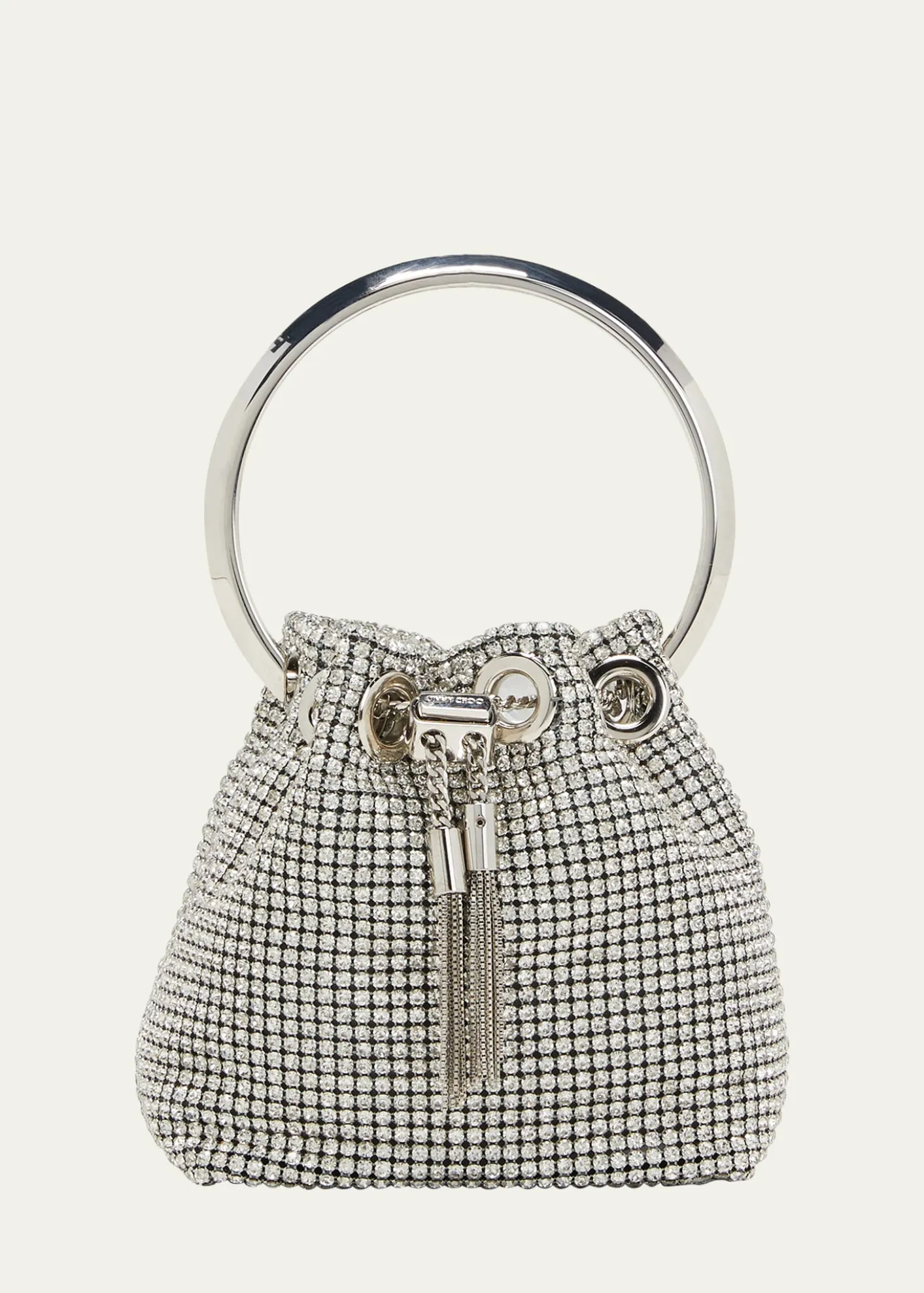 Jimmy ChooBon Bon Micro Crystal Bucket Bag