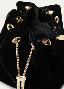 Jimmy ChooBon Bon Velvet with Metal Handle