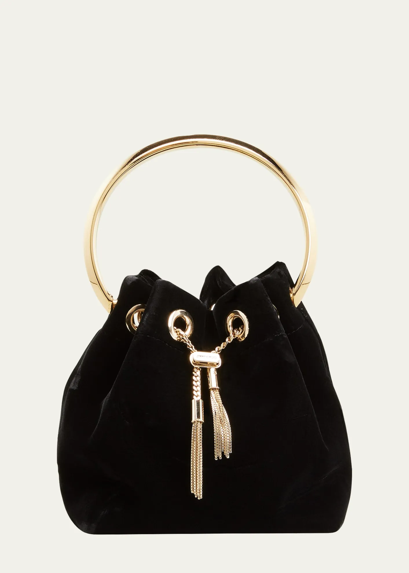 Jimmy ChooBon Bon Velvet with Metal Handle