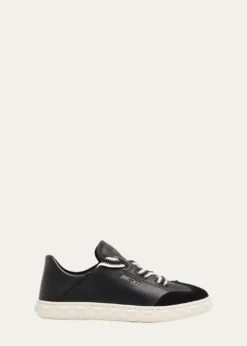 Jimmy ChooDiamond Light Flex Mixed Leather Low-Top Sneakers