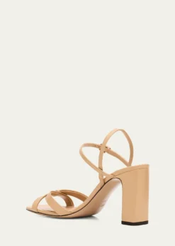 Jimmy ChooElsy 85 Leather Block-Heel Sandals