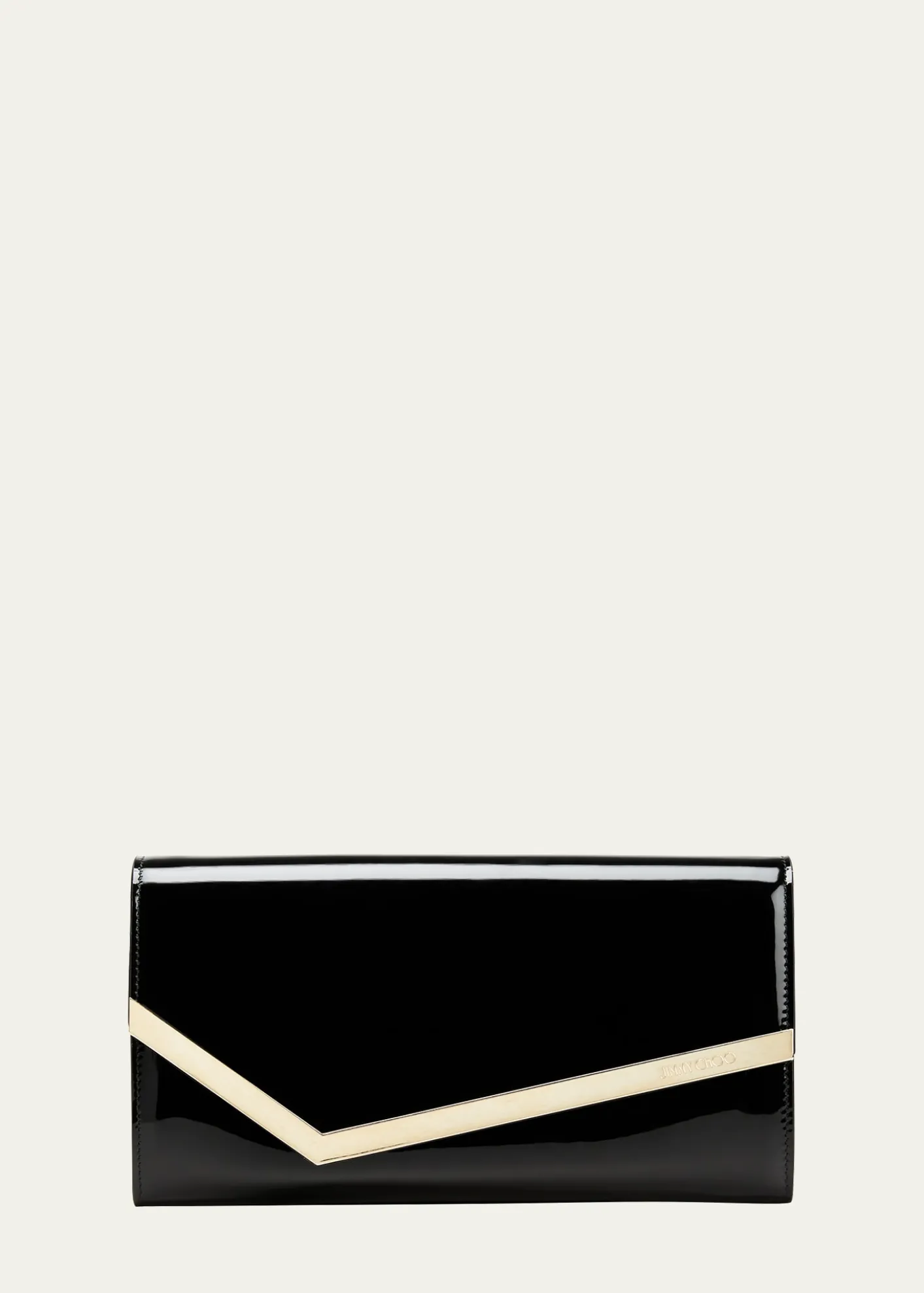 Jimmy ChooEmmie Flap Patent Leather Clutch Bag