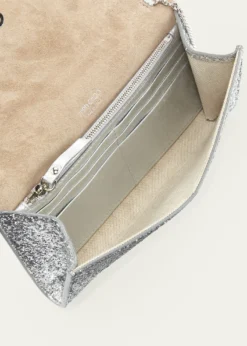 Jimmy ChooEmmie Glittered Leather Clutch Bag