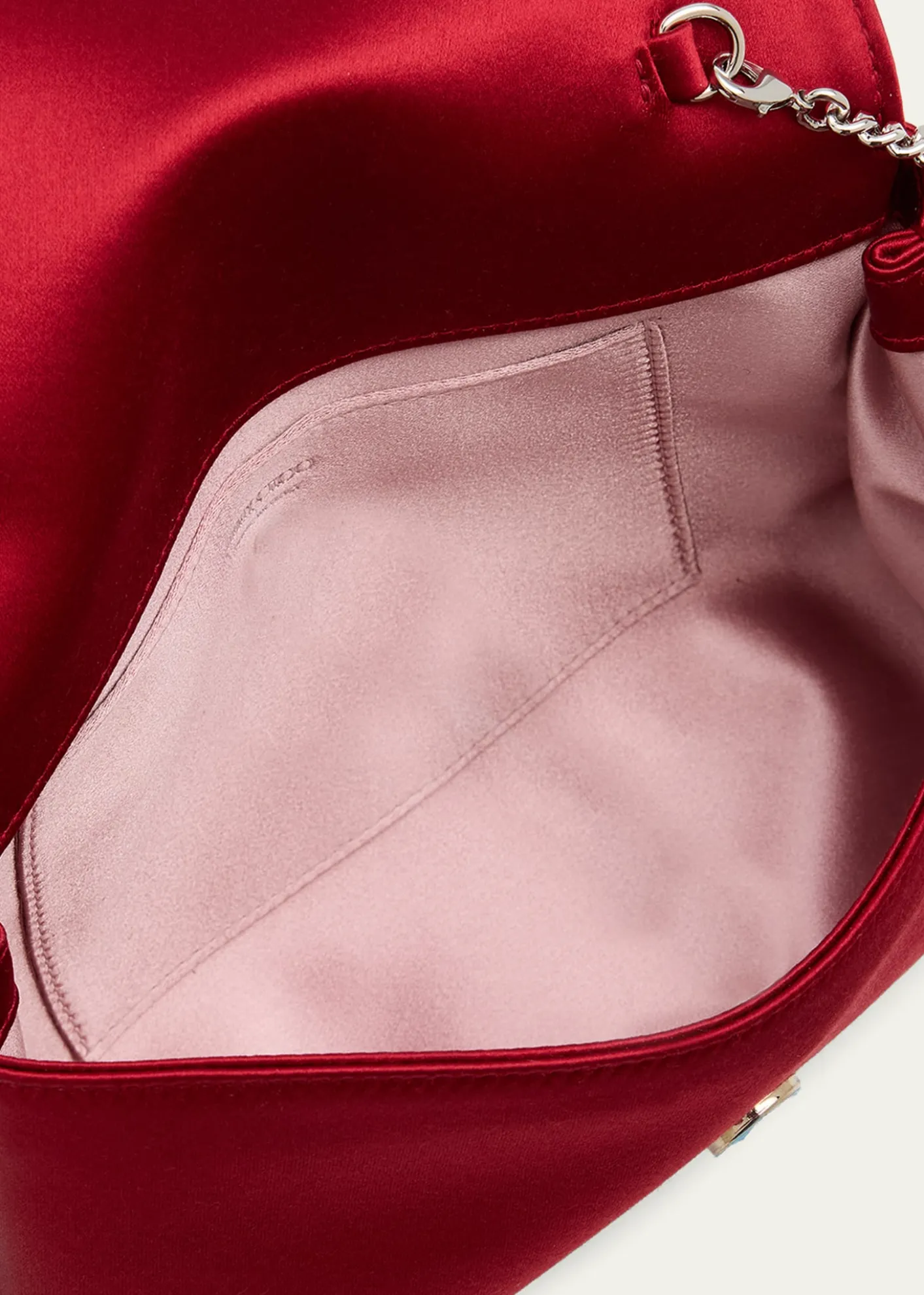 Jimmy ChooMini Crystal Bow-Embellished Satin Crossbody Bag