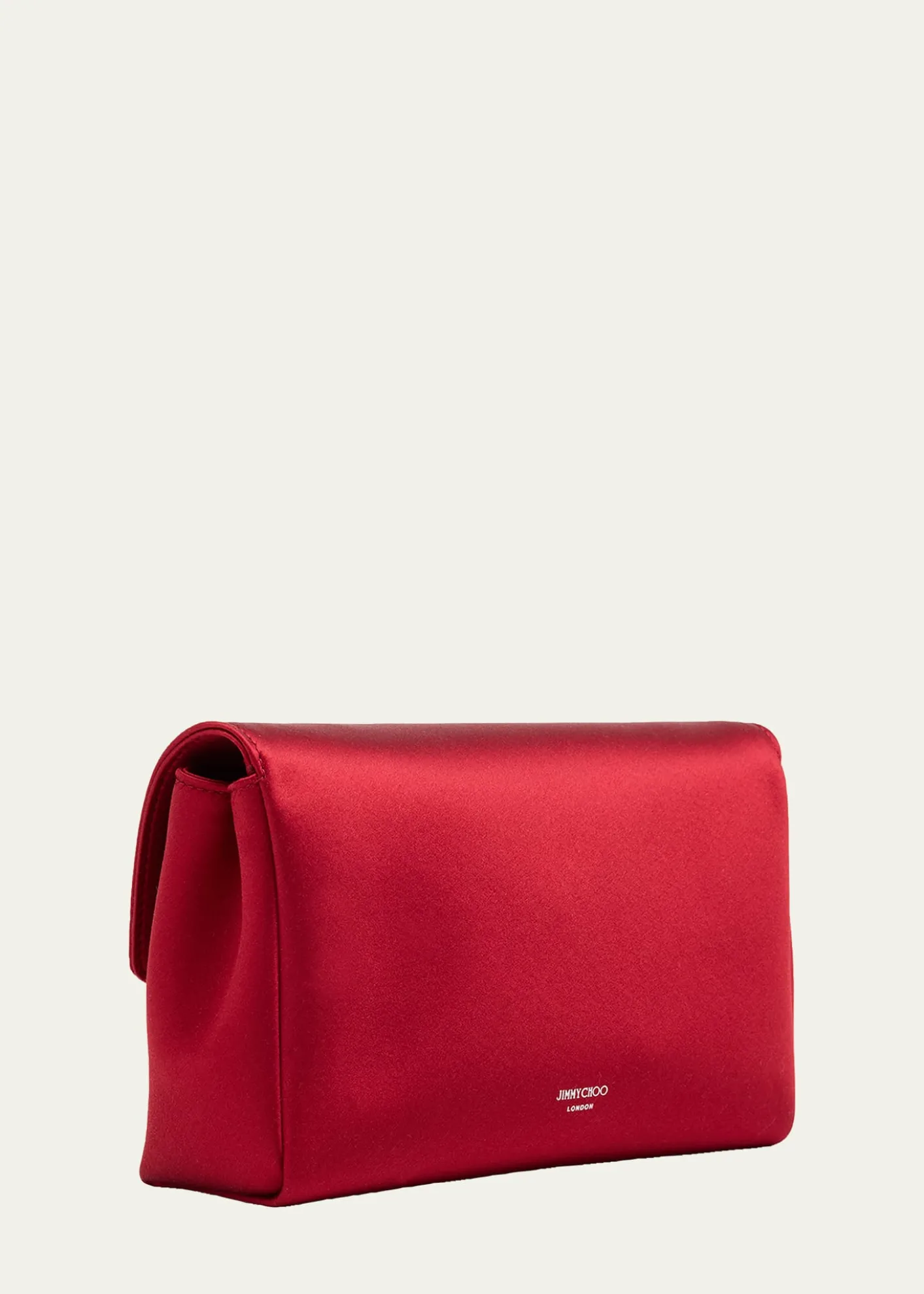 Jimmy ChooMini Crystal Bow-Embellished Satin Crossbody Bag