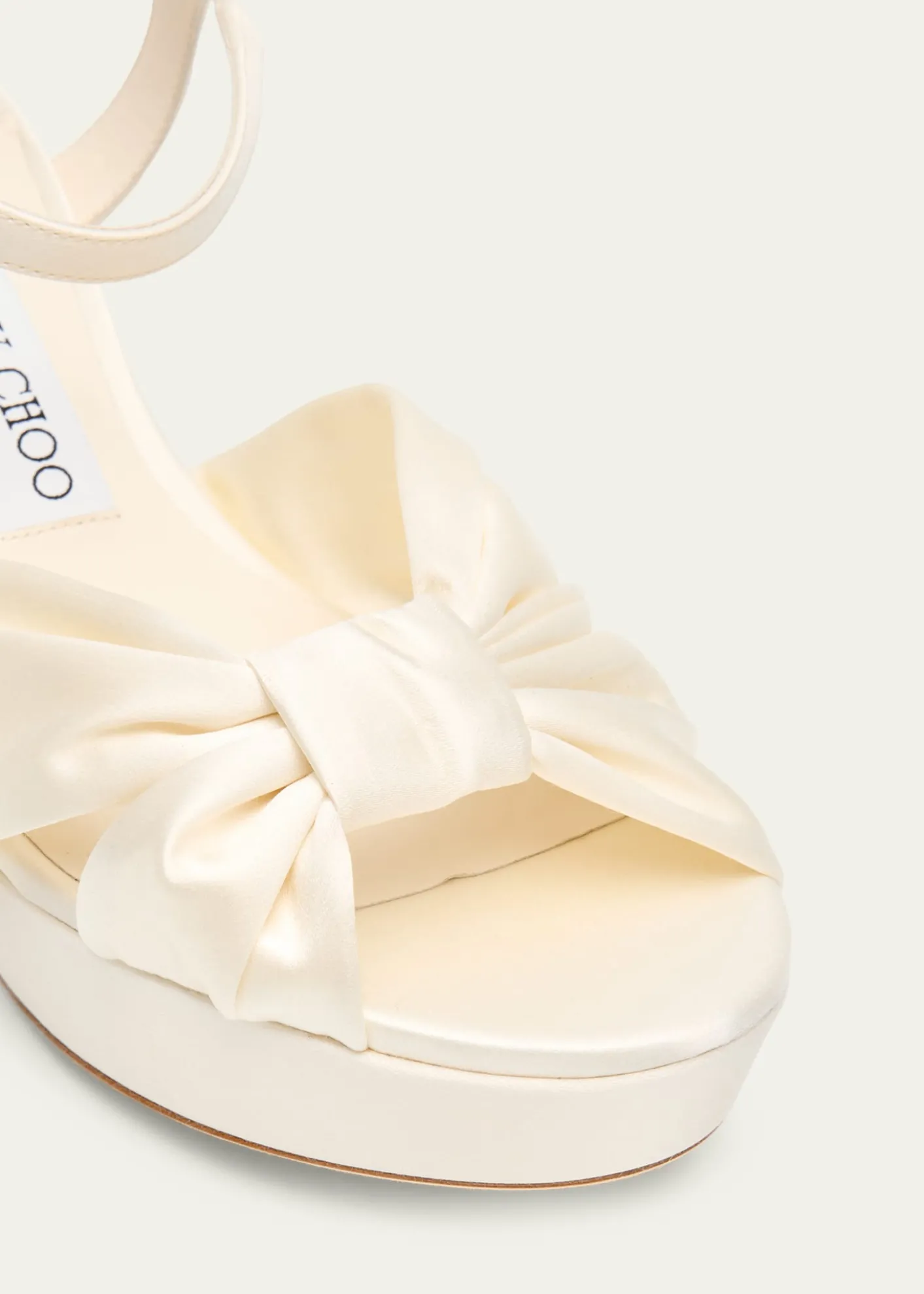 Jimmy Choo80mm Heloise Satin Platform Sandals