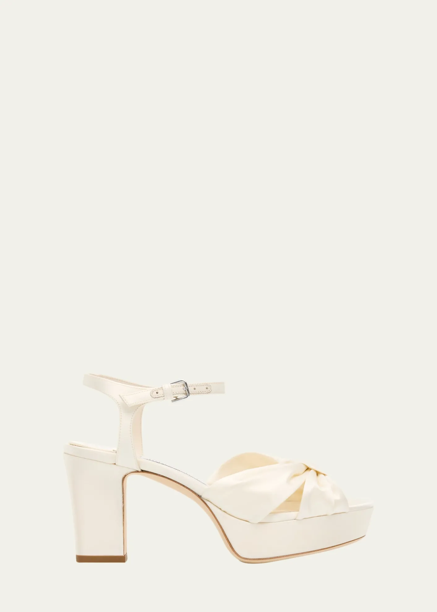 Jimmy Choo80mm Heloise Satin Platform Sandals