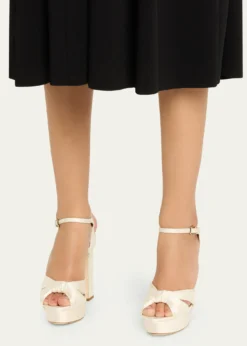 Jimmy Choo120mm Heloise Satin Platform Sandals