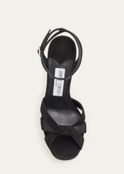 Jimmy Choo120mm Kove Mixed Leather Platform Sandals